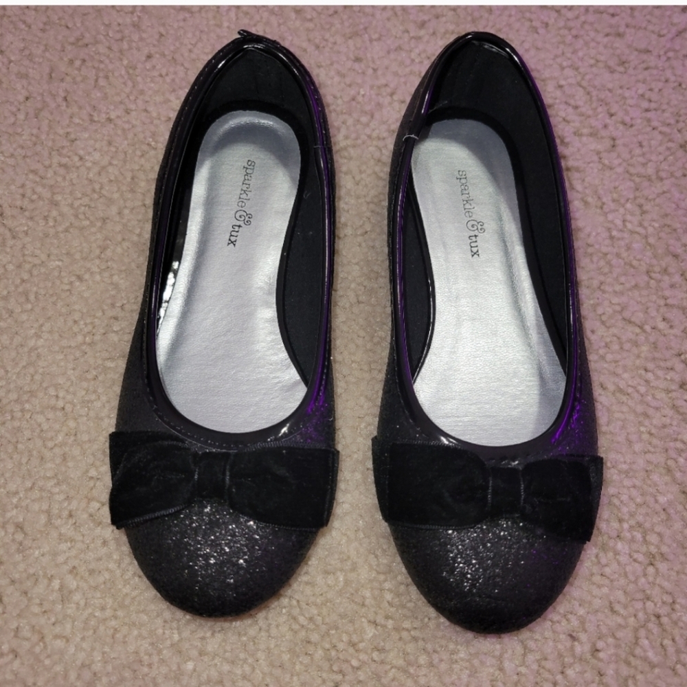 NEW sparkly black flats